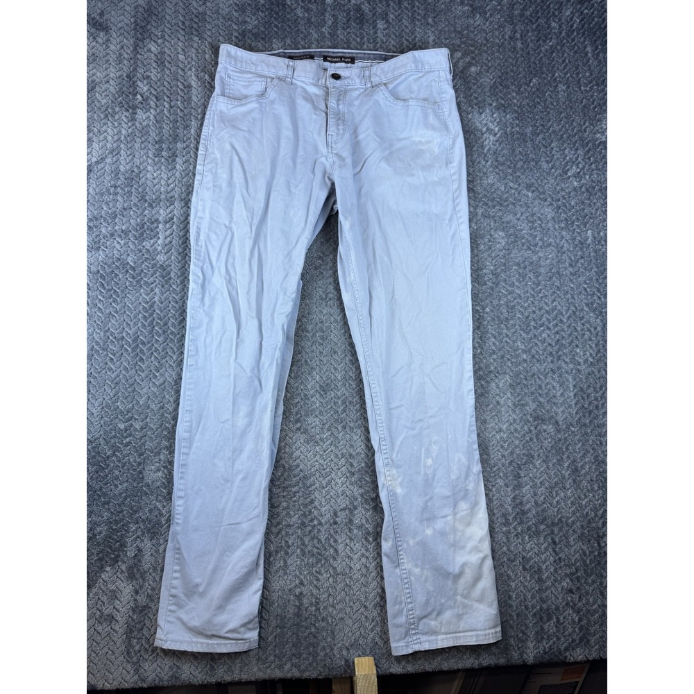 Michael Kors Parker Slim Fit Jeans Men 34x32 Light Blue Denim Mid Rise 5-Pockets